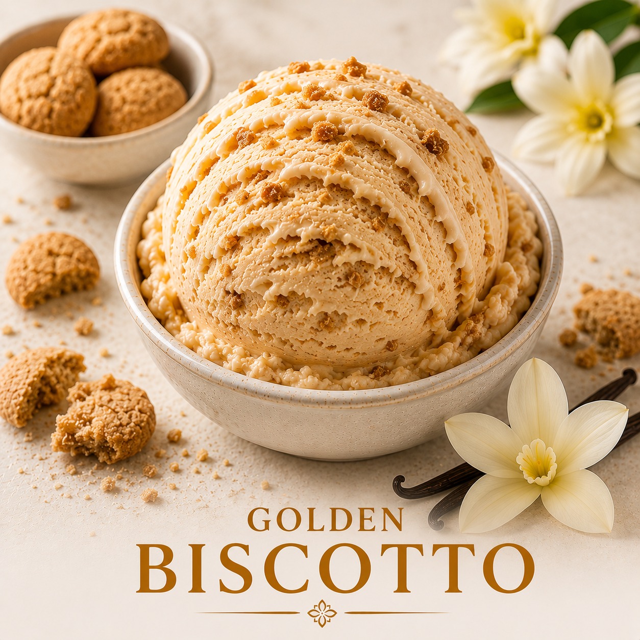 Golden Biscotto gelato